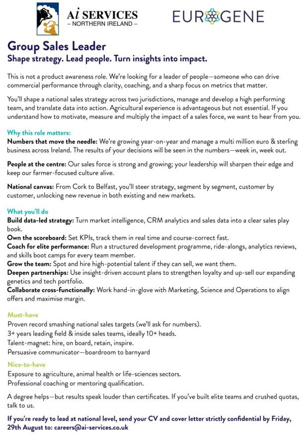Job Opportunity - Group Sales Leader